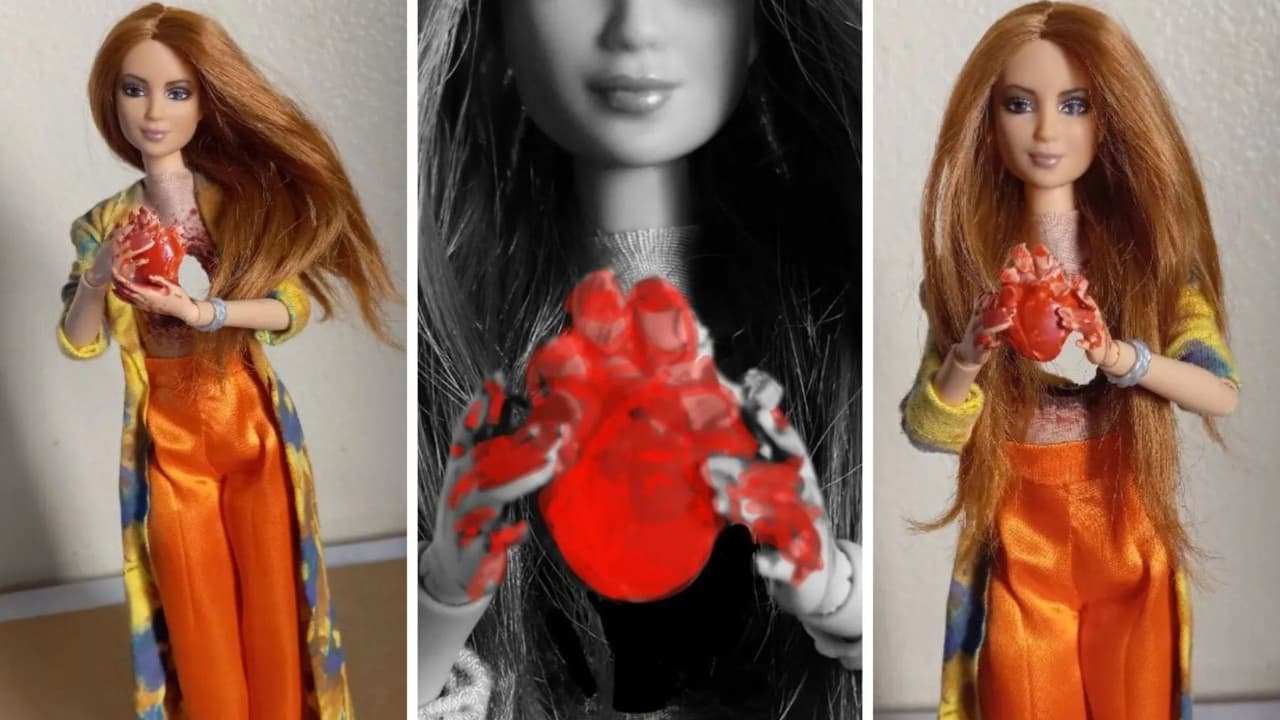 El artista incluso etiquetó s Shakira en su creación