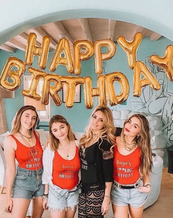 Angélica Rivera y sus hijas Regina, Fernanda y Sofía Castro