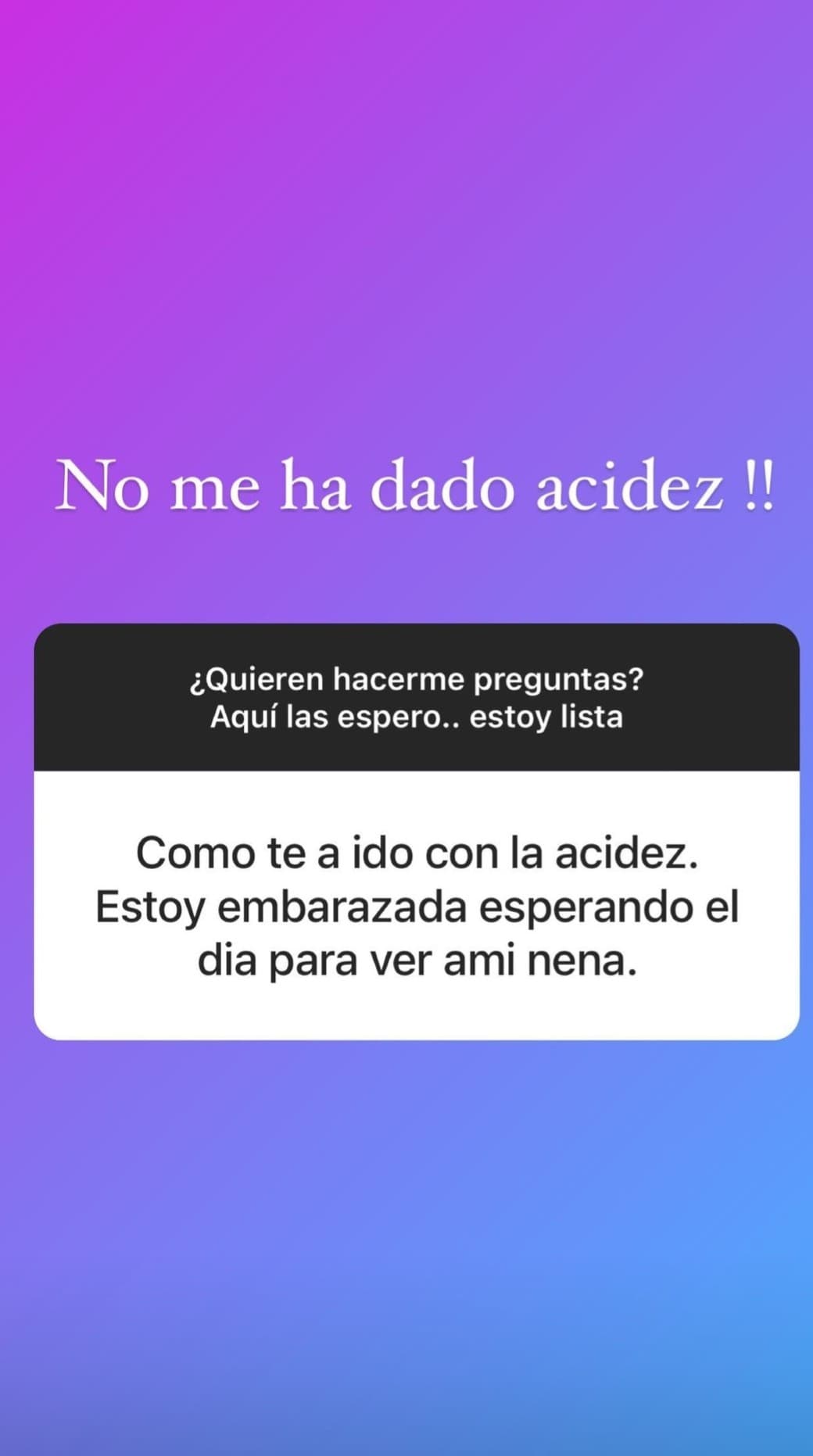 Entre los síntomas que ha presentado Francisca están la hinchazón, las visitas frecuentes al baño y más cansancio, los cuales son cositas normales para muchas embarazadas.