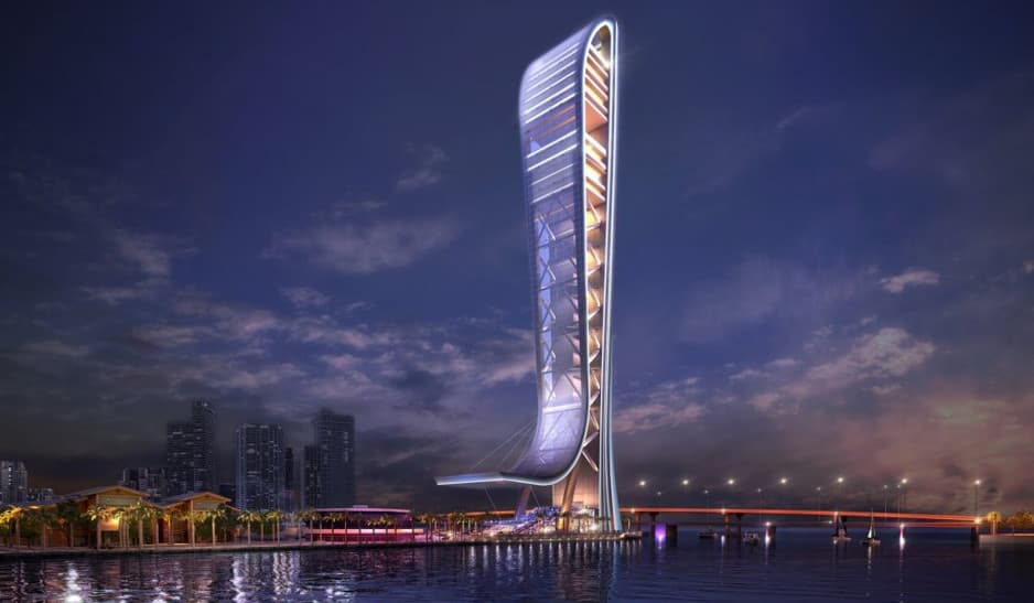 Miami proyecta un parque de diversiones vertical tan alto como la Torre Eiffel 