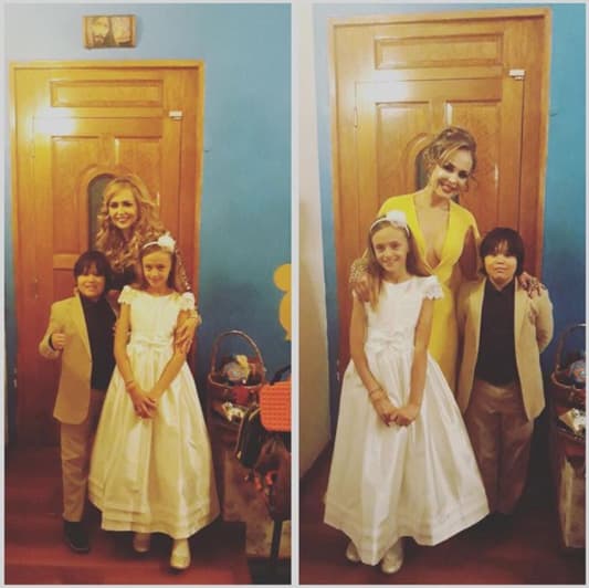 Desde que Gaby Spanic se reconcilió con su hermana Daniela, el pequeño Gabriel convive con su prima Katalina.