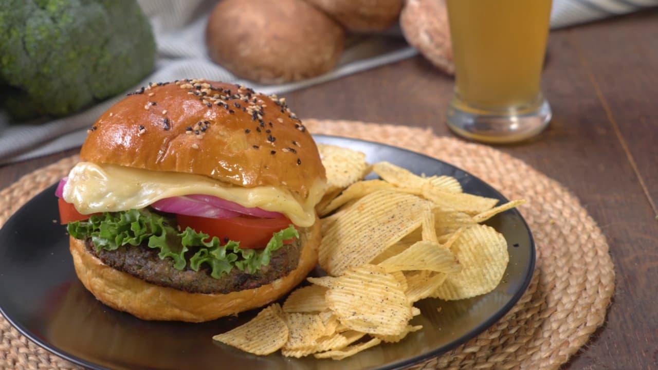 Hamburguesa de Portobello