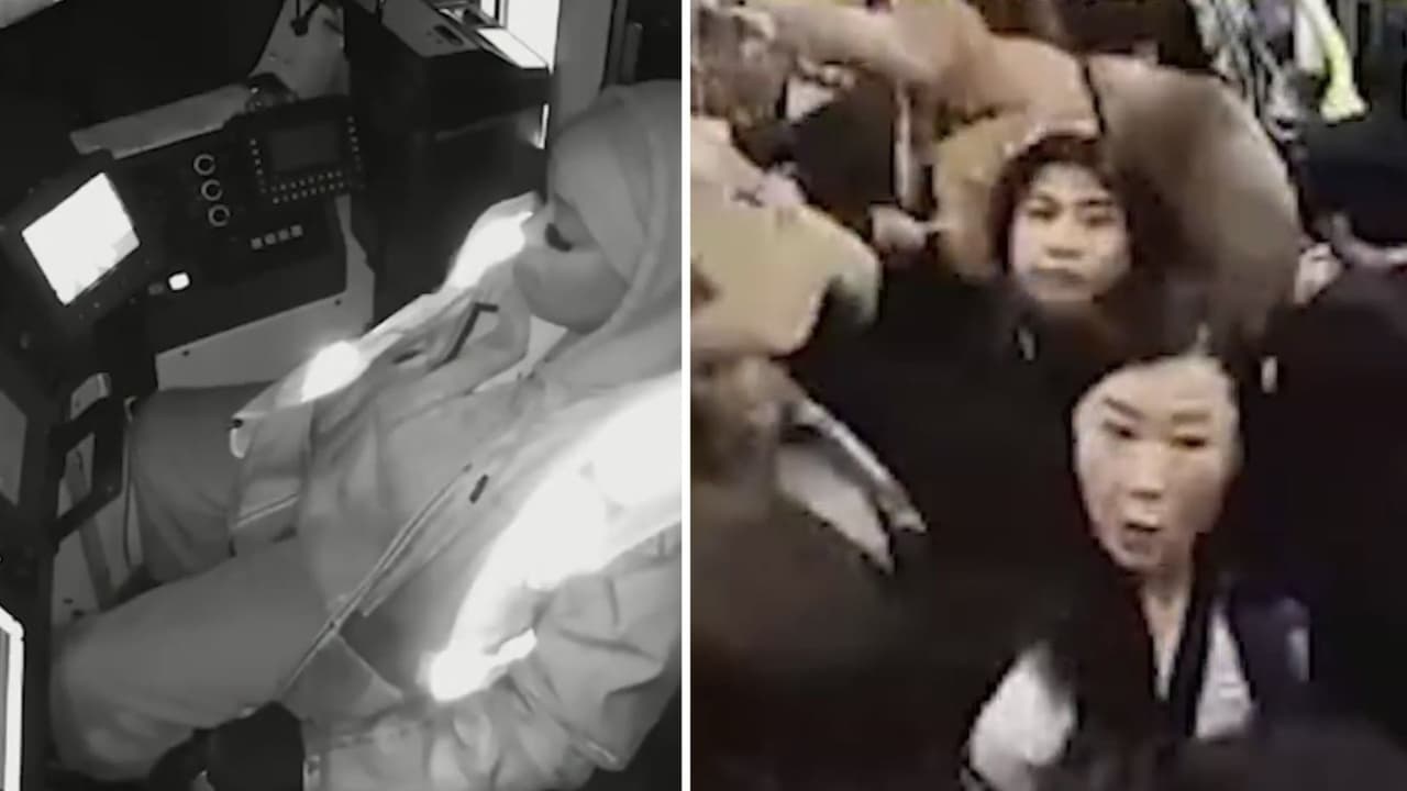 “Eso da miedo”: comunidad reacciona al video de conductora de Muni que se queda dormida