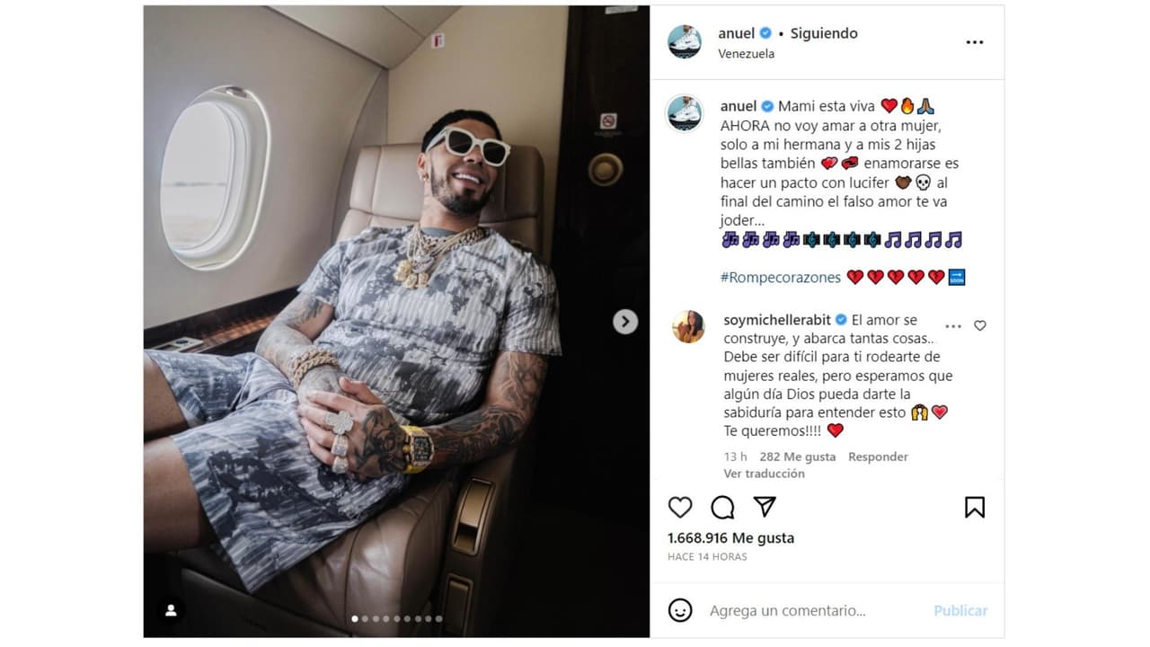 Anuel AA fue contundente al hablar del amor en este mensaje.
