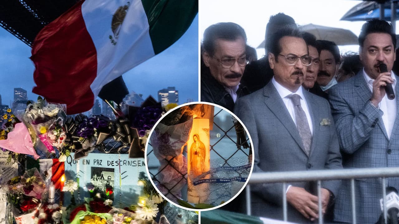 Banderas mexicanas y Los Tigres del Norte: honran a víctimas del Buque Escuela Cuauhtémoc en Nueva York 