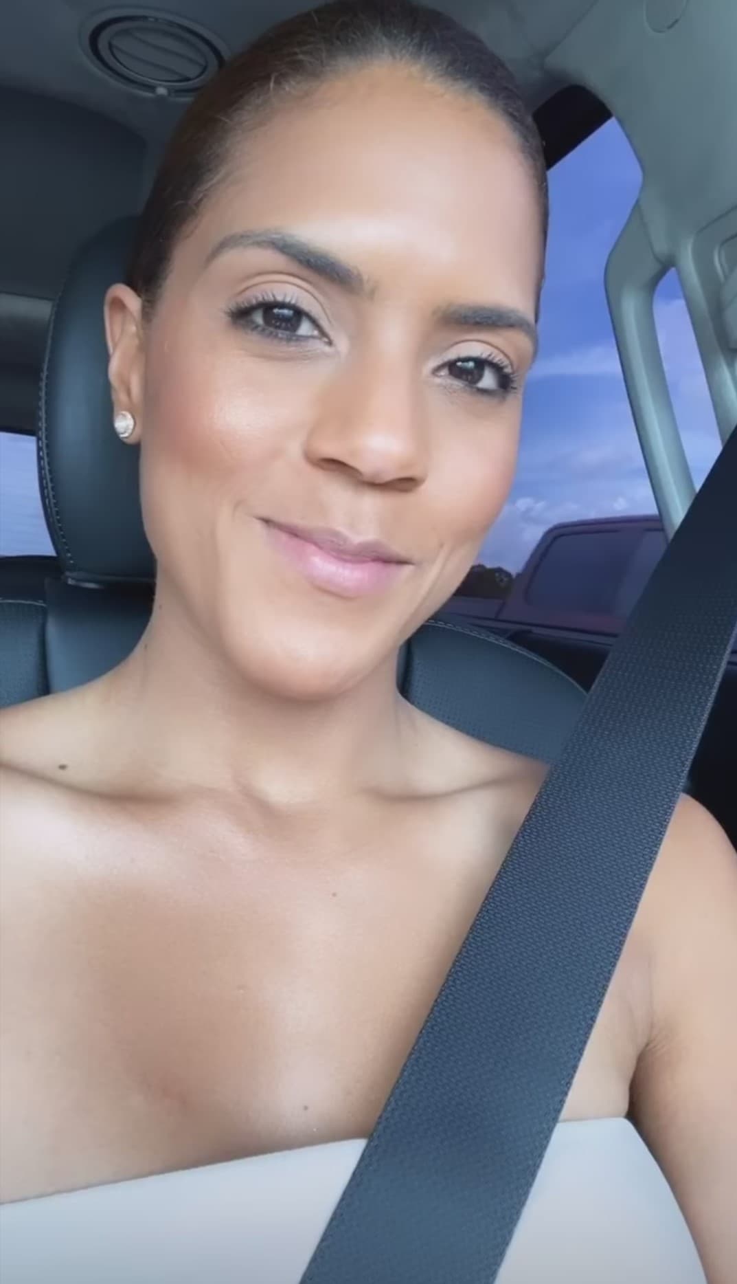 Francisca Lachapel aprovechó el fin de semana para tomar carretera y respirar aire fresco lejos del bullicio de la ciudad.