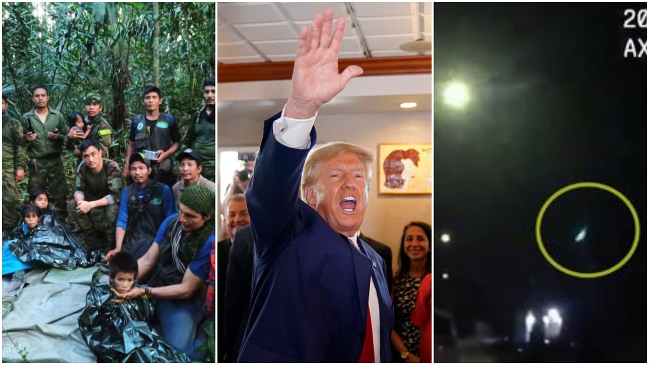 El momento en el que Trump es acusado y el rescate de 4 niños perdidos en Colombia: los videos que marcaron la semana