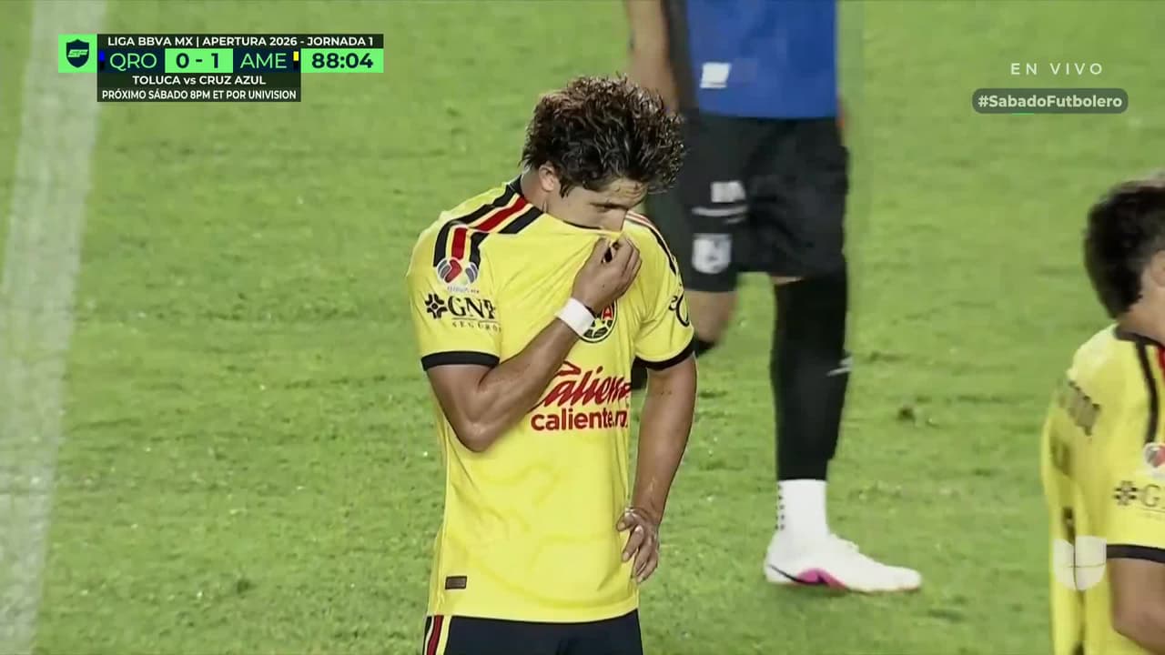 ¡Tarjeta roja para Alan Cervantes! América se queda con 10