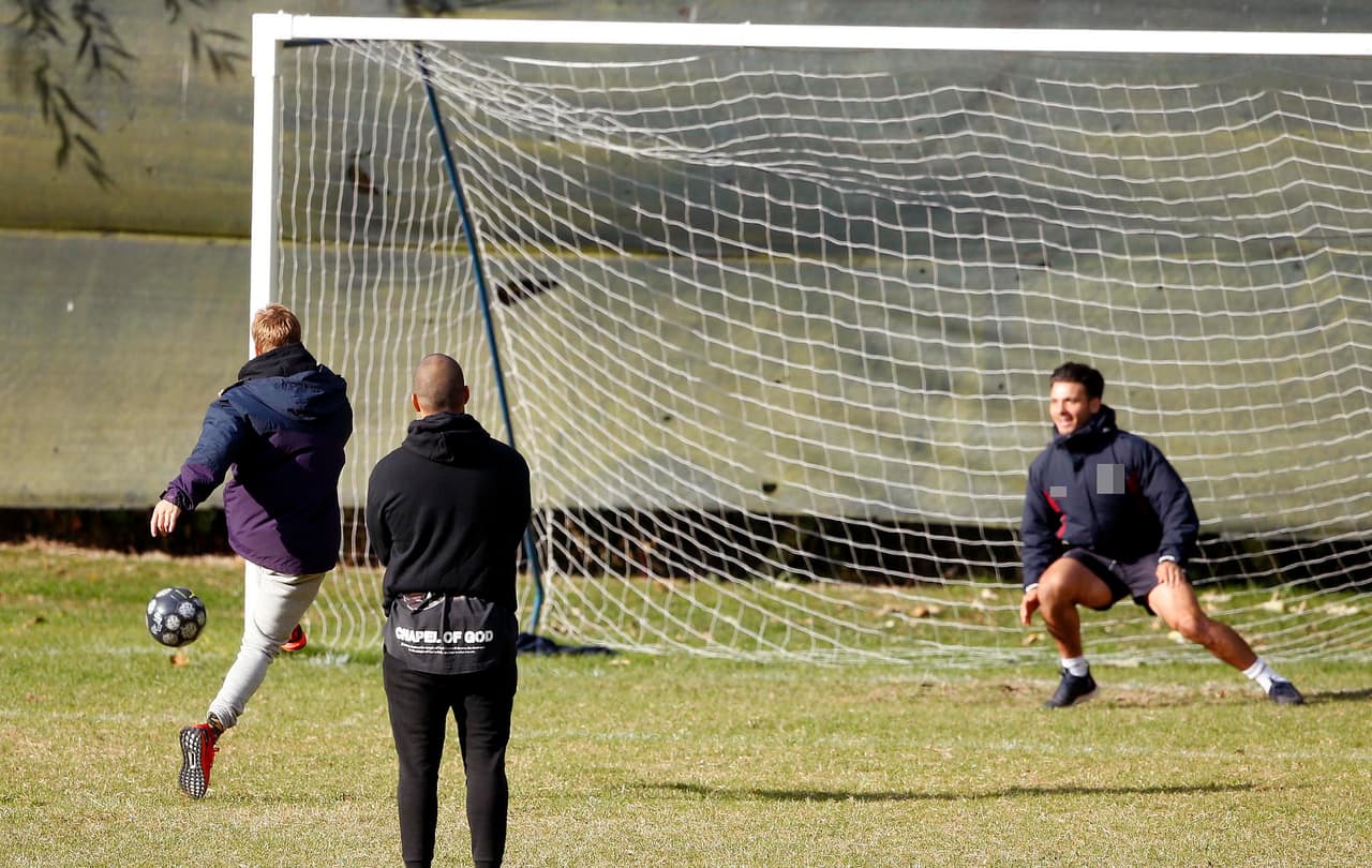 Hasta que por fin anotó.