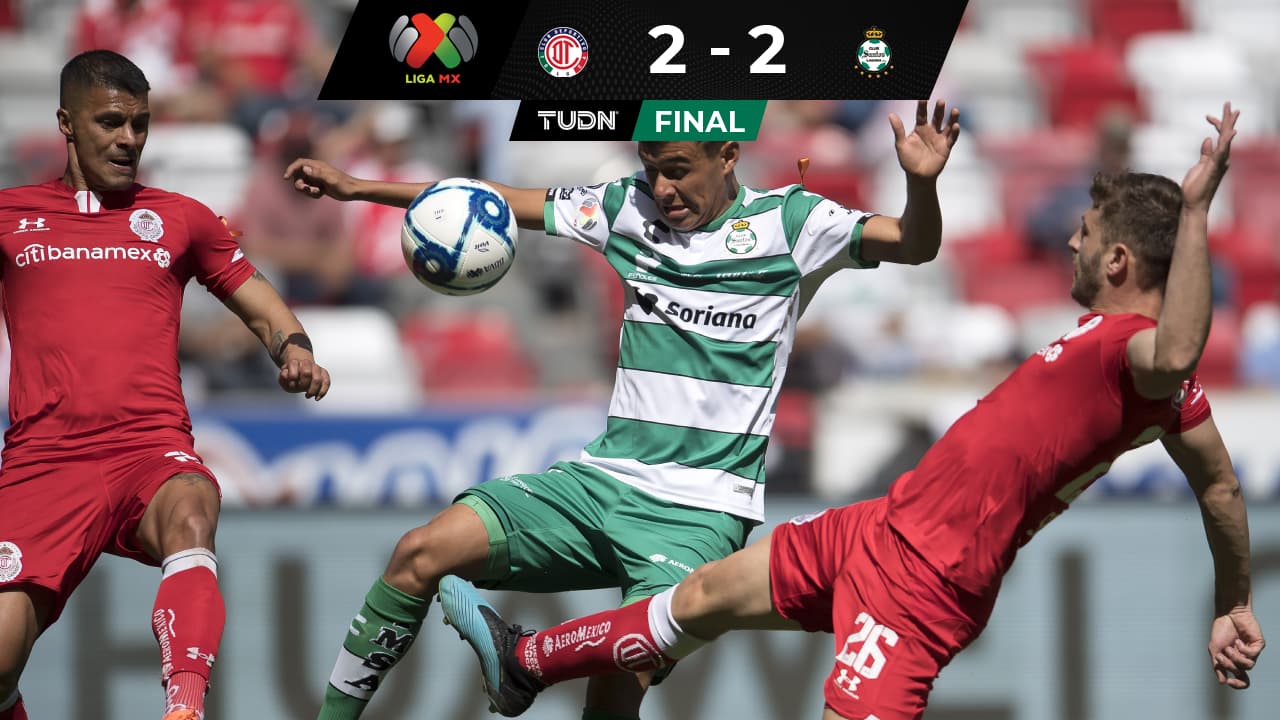 Toluca y Santos dividieron puntos en el Infierno