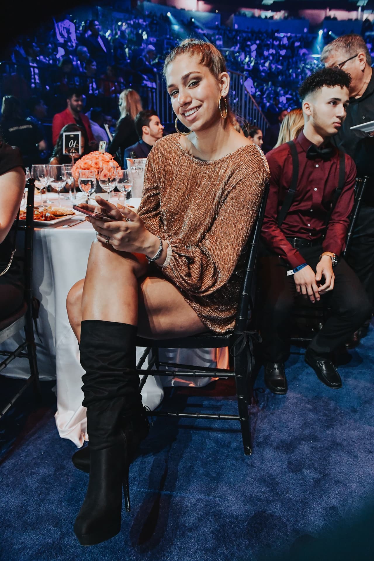 El año pasado Lili Estefan acudió acompañada de Lina y Lorenzo, su hijo mayor. Esta ocasión solo su pequeña fue con ella.