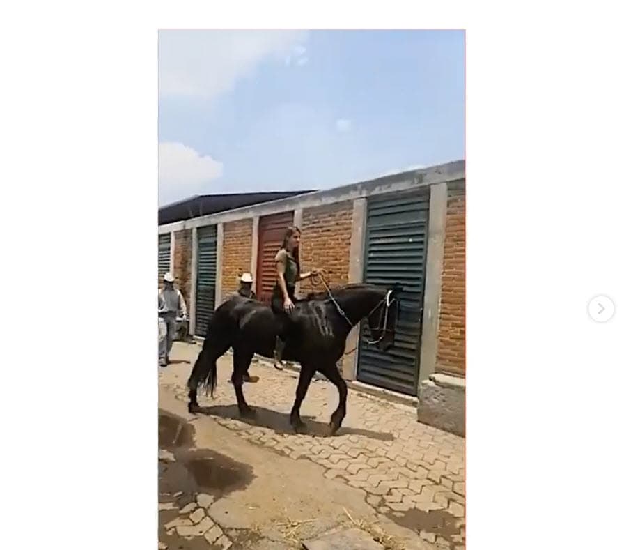 De esta manera, relató qué corrió por su mente cuando se tuvo que subir a un equino. 
<br>