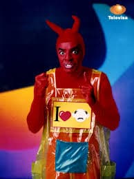 El Diablito, es el hijo del Diablo y hace muchas maldades con una máquina que consta solo de una pantalla y un gran botón rojo.