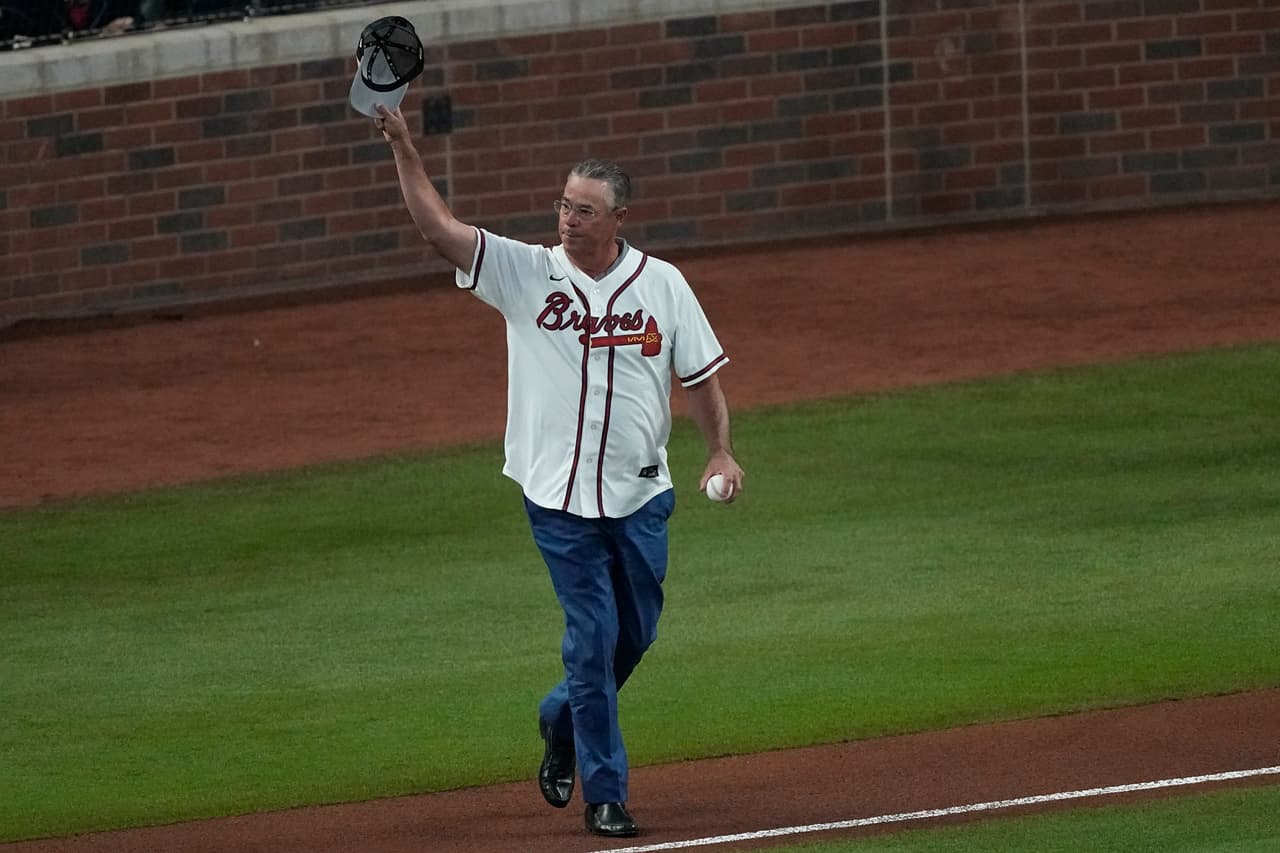 Greg Maddux formó parte de los Bravos cuando ganaron la Serie Mundial de 1995.