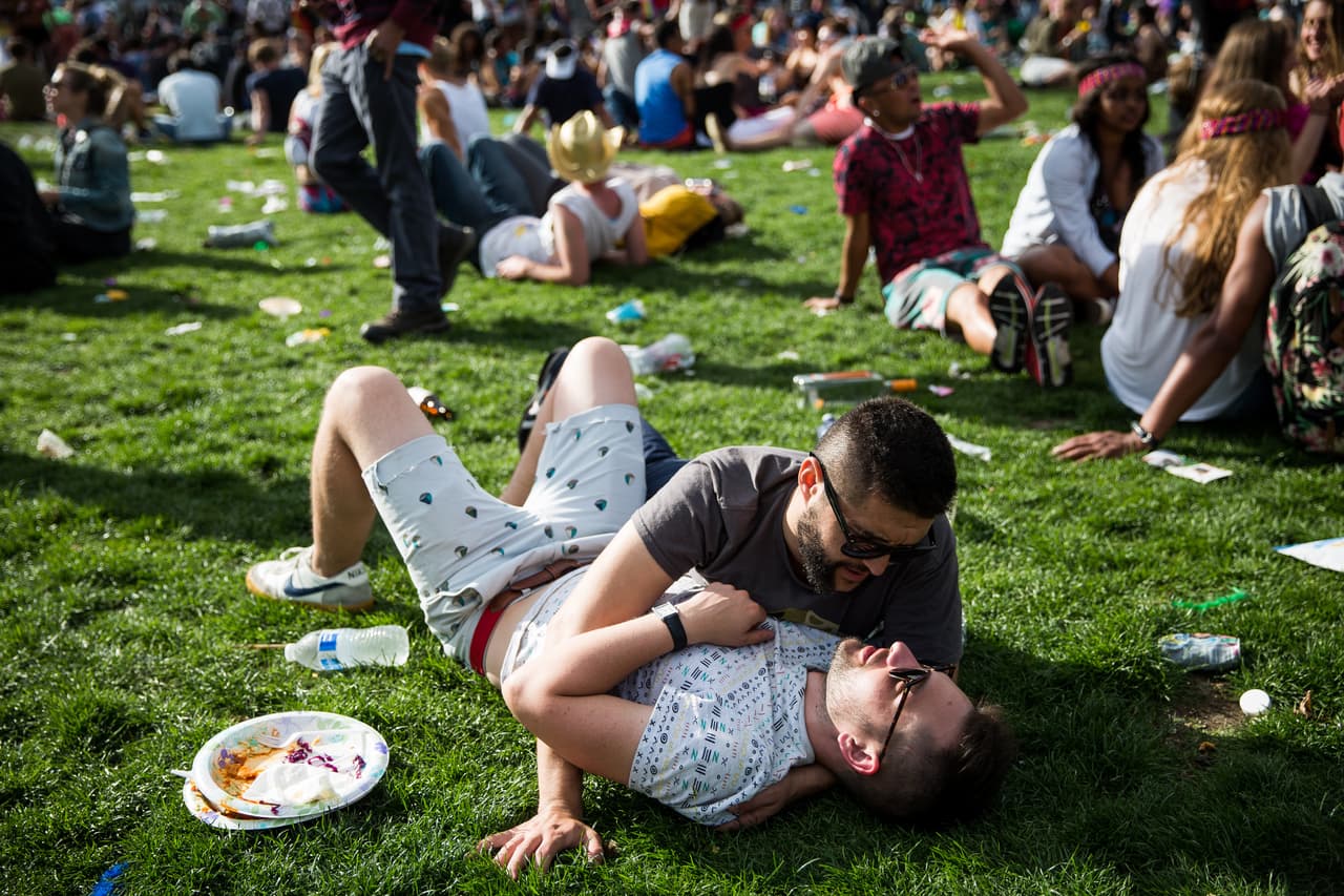 Cientos salieron a las calles de San Francisco para celebrar el Orgullo Gay.