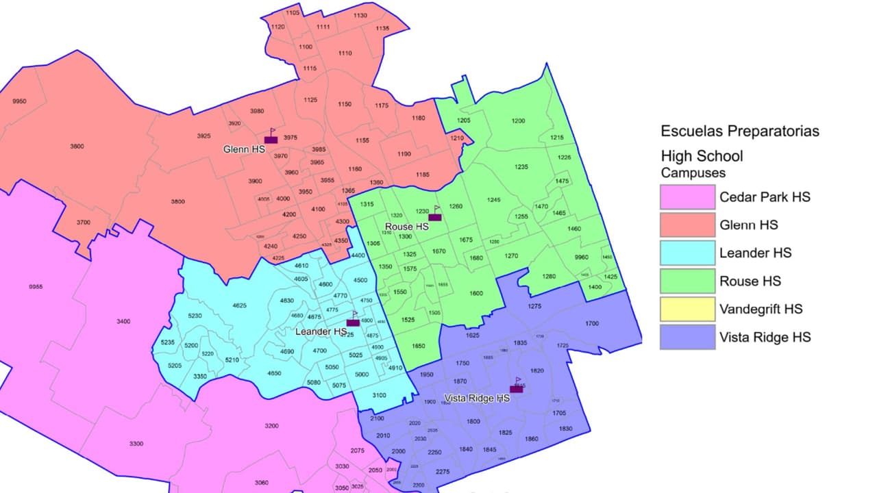 Mapa de rezonificación para escuelas preparatorias (Parte 1)