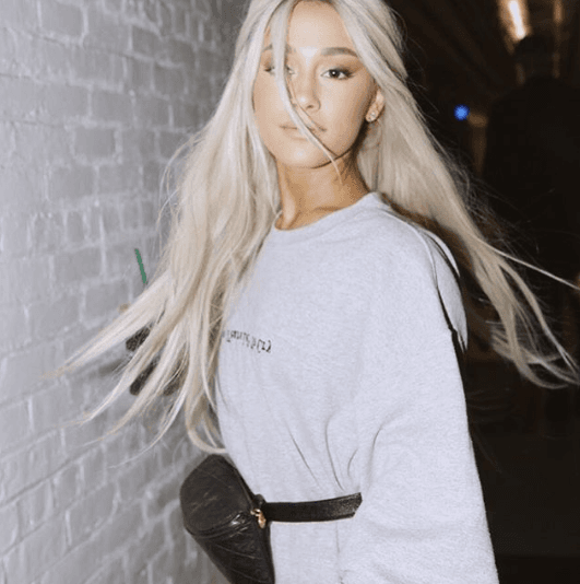 Ariana Grande fue otra de las celebs que cambió la tonalidad de su cabellera por rubio platinado en noviembre de 2016.