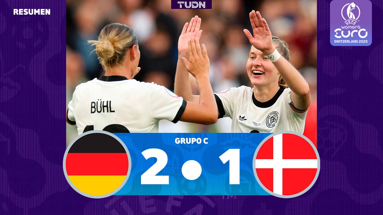 Resumen l Alemania derrota a Dinamarca 2-1 en la Euro Femenina