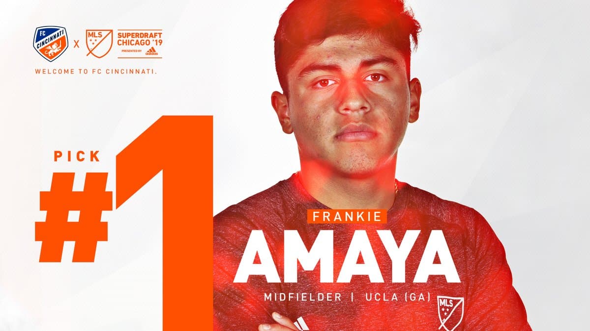 La primera selección general del SúperDraft 2019 de la MLS es un México-Americano: Frankie Amaya