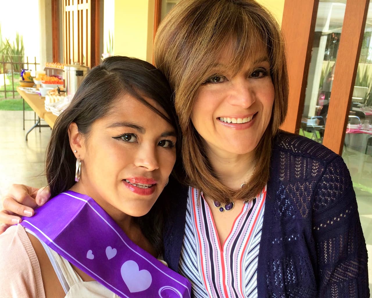 Hace poco tiempo, Zúnduri lucía sonriente al finalizar su entrevista con Hena Cuevas, periodista de Aquí y Ahora.