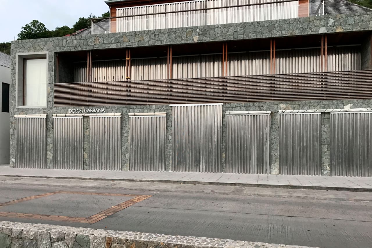 Residencias protegidas en San Bartolomé, isla francesa.