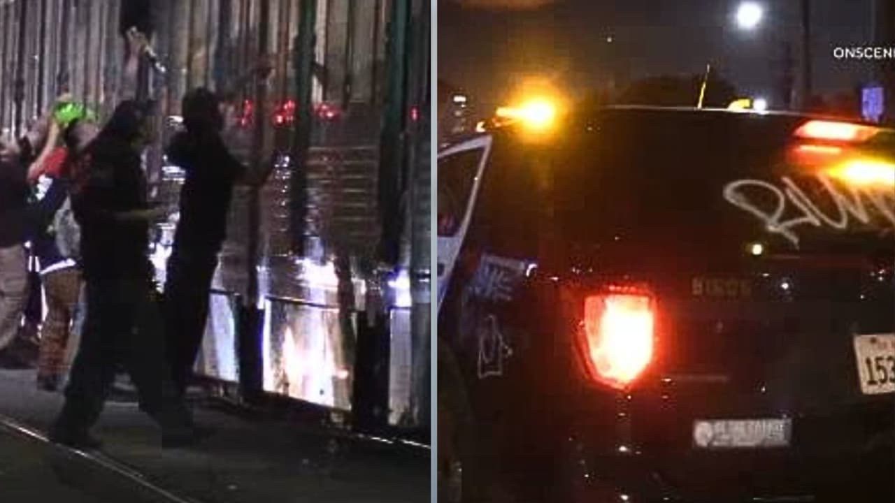 Los Ángeles sigue sin arrestos tras ataques simultáneos a trenes, patrullas y comercios durante dos noches