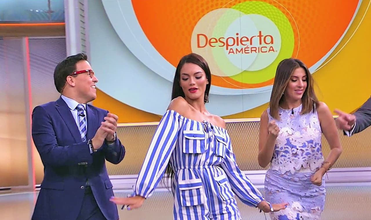 Zuleyka no se quedó sentada y bailó junto a los chicos del programa. Aunque más tarde su tranquilidad se opacó cuando doña Meche llegó a Despierta América.