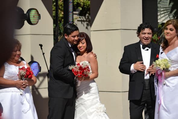 Sin duda son una pareja feliz y no temen demostrarlo.