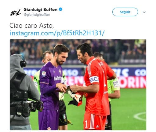 Gianluigi Buffon: Adios querido Asto.