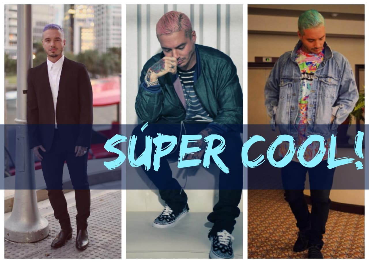 J Balvin está que arde profesionalmente y también se destaca por su original estilo, así que hagamos un repaso por lo mejor de su look.