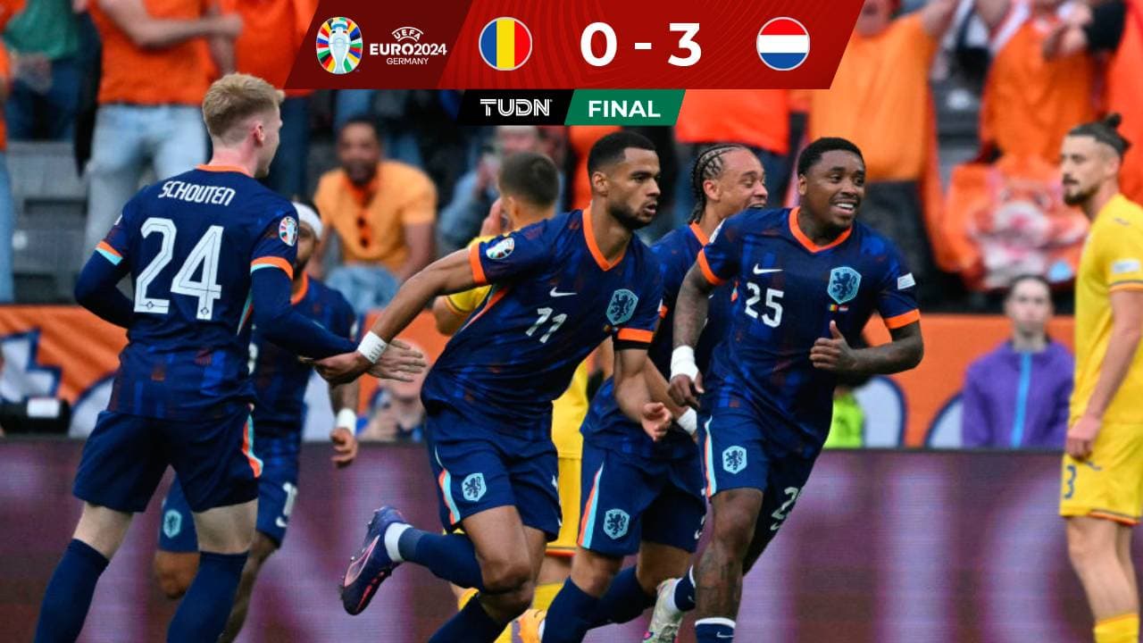 Países Bajos supera a Rumania y está en Cuartos de la Eurocopa
