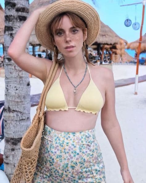 <b>Natalia Téllez</b>
<br>La conductora de televisión 
<a href="https://www.univision.com/famosos/natalia-tellez-foto-panza-de-embarazada-vestido">ha documentado en Instagram cómo está creciendo su 'baby bump'</a> con el paso de los meses. En una de sus fotos iniciales se mostró en un bikini de tiro alto que la hizo ver "muy linda", según varios de sus fans.