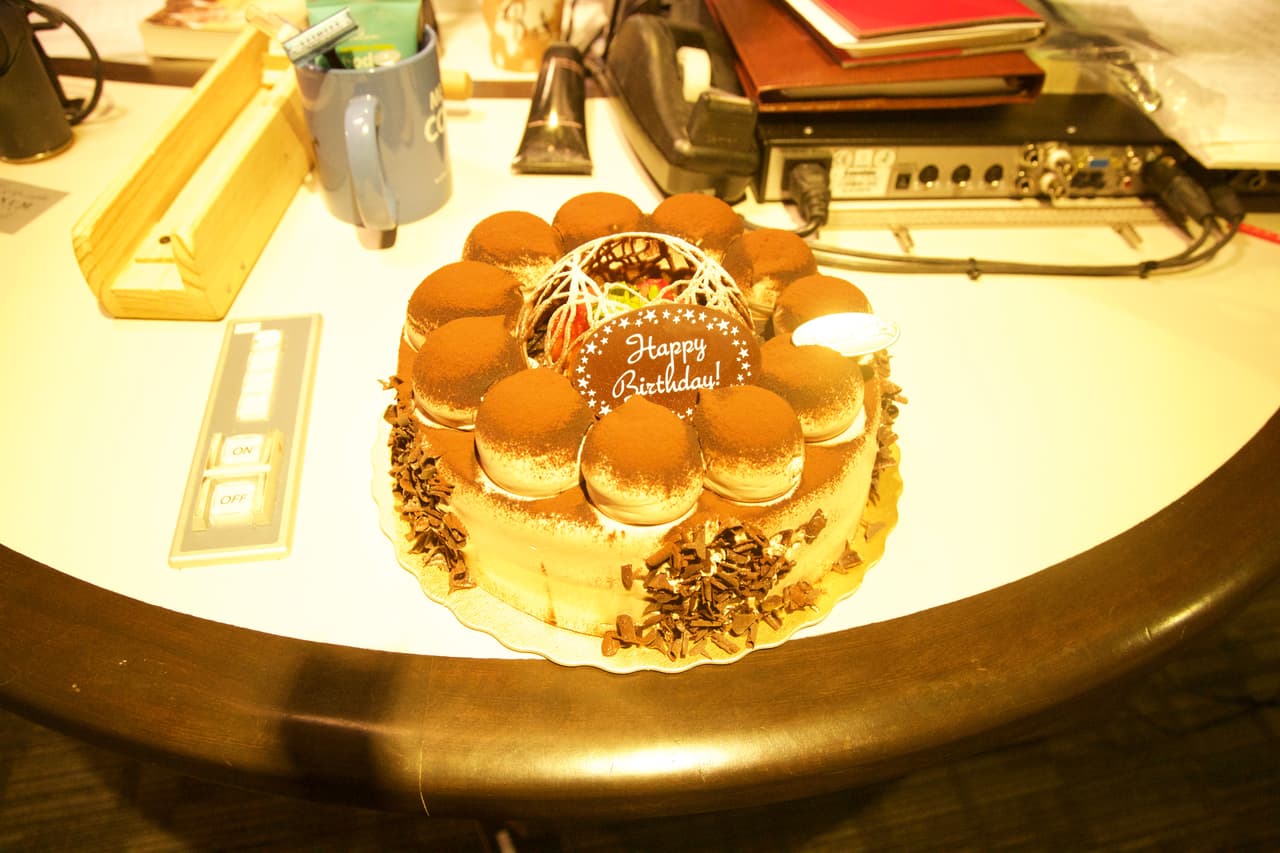 El pastel de chocolate, favorito del Feo.