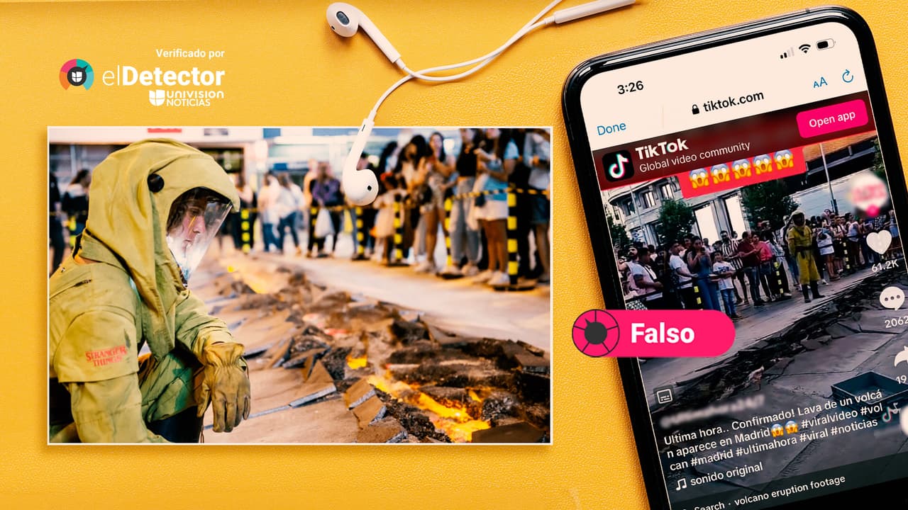 Esa grieta en una calle de Madrid no es por lava de volcán: era una campaña promocional 