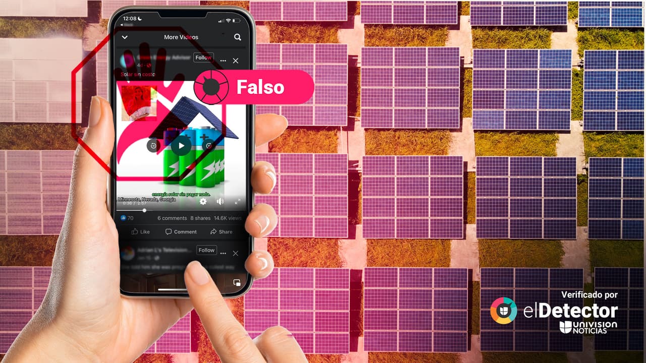 Es falso que el gobierno de Estados Unidos entrega gratis paneles solares en once estados  