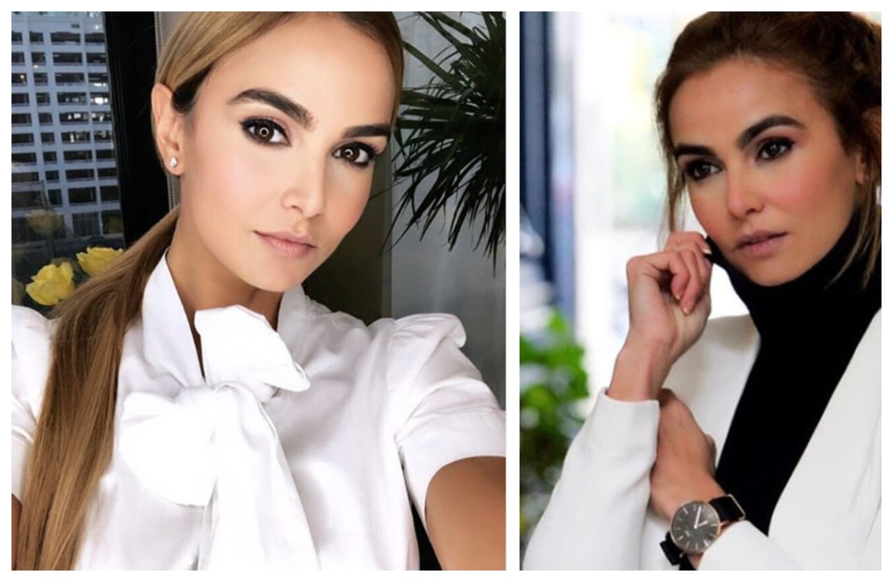 CARO MACALLISTER.- La bellísima conductora hace un gran contraste entre su dorada cabellera y su oscura y grande ceja, pero eso sí, siempre de acuerdo con el resto de los colores en su rostro.