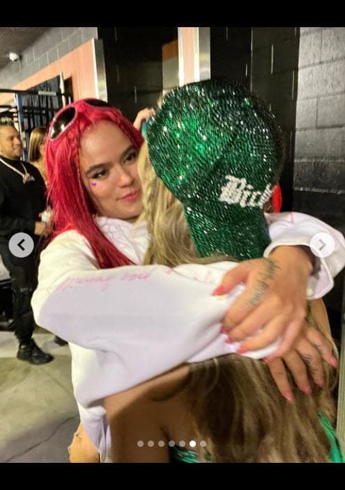 Fue un reencuentro entre dos exitosas cantantes que parece que ninguna pretende olvidar.