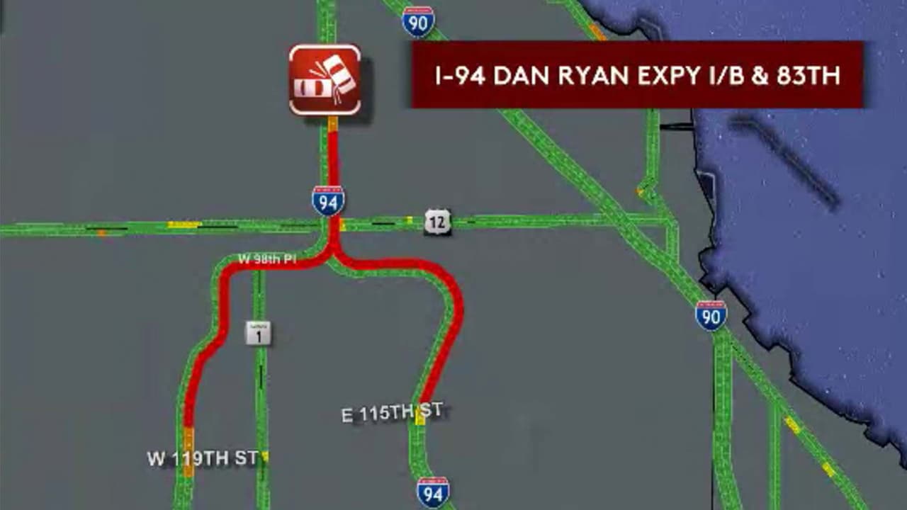 Accidente de camiones provoca retrasos en la circulación sobre la I-90/94