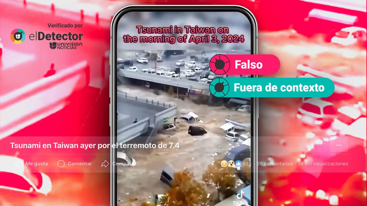 Ese video de autos arrastrados por el agua no fue grabado durante un tsunami en Taiwán: es de 2011 en Japón