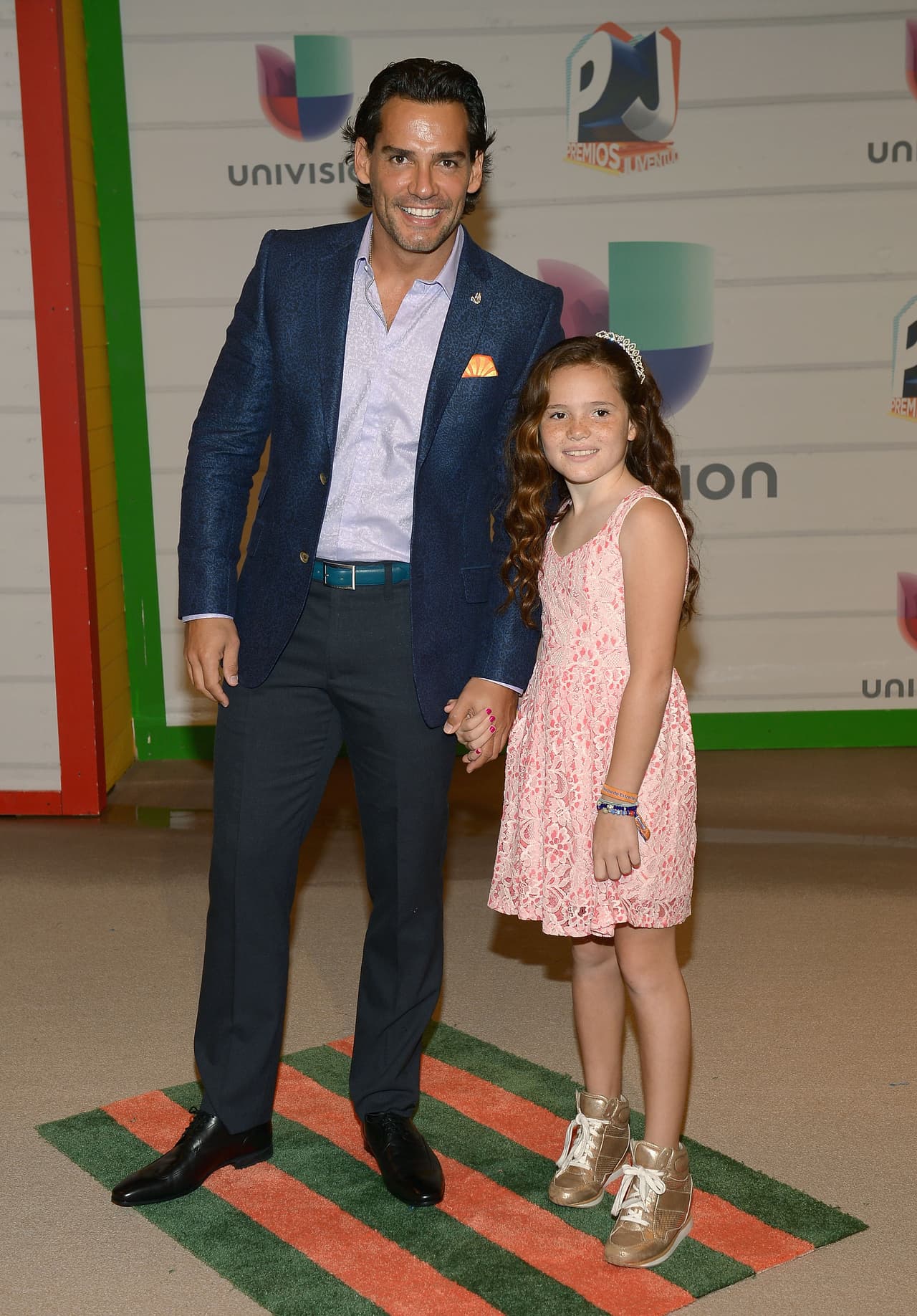 En tanto, Cristian de la Fuente prefirió ser acompañado por su hija Laura.