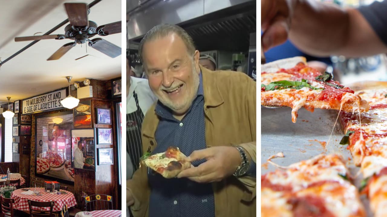 Raúl visitó la primera pizzería de Nueva York con más de 100 años de historia: ¿se animó a cocinar?