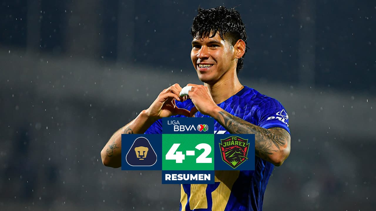 Resumen | Pumas vs. FC Juárez: Remontada en CU de Pumas frente a los Bravos