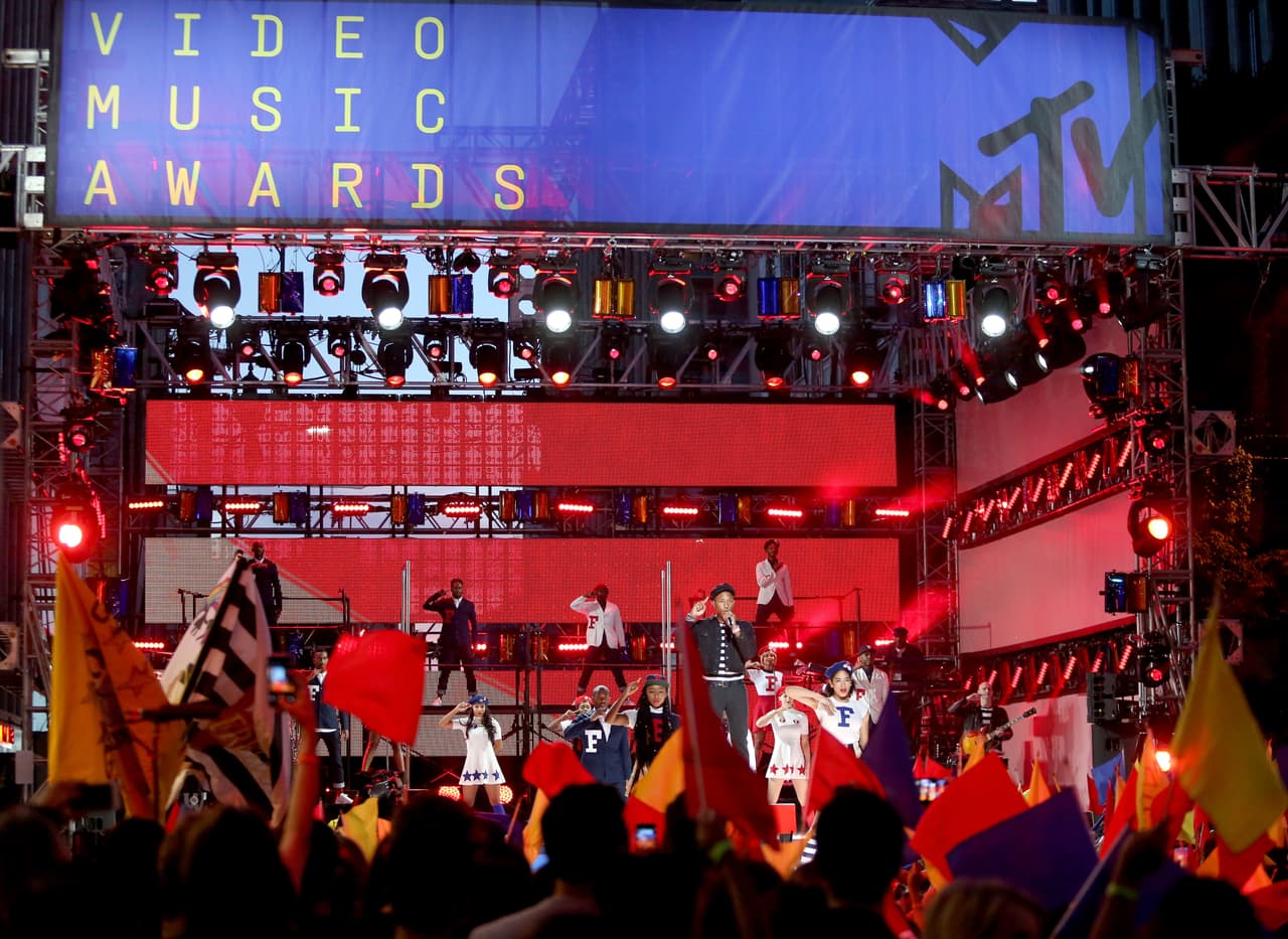 El cantante se presentó en el Pepsi Stage.