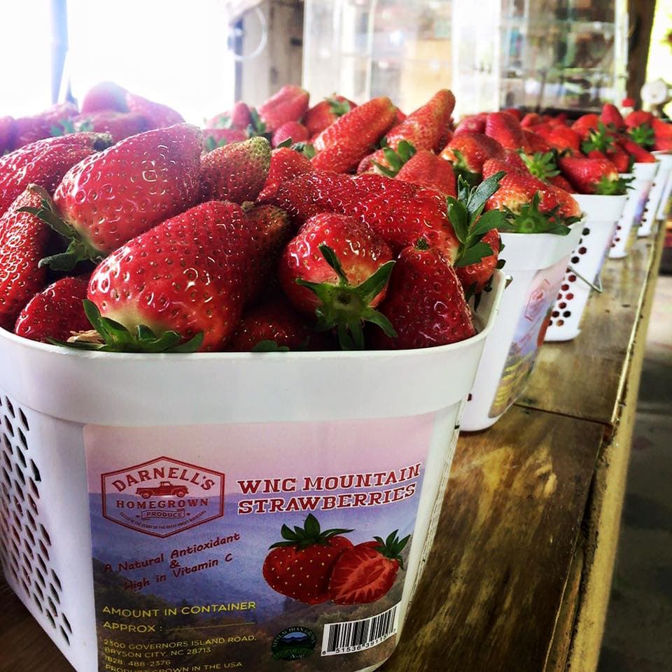 <b>Darnell Farms</b>
<br>Dirección: 2300 Governors Island Rd, Bryson City, NC. 28713
<br>Teléfono: 828-488-2376
<br>Sitio web: 
<a href="https://darnellfarms.com/">https://darnellfarms.com/</a> 
<br>
<b><a href="https://goo.gl/maps/PzbKyuTjr14qeZTQ9?coh=178573&entry=tt">Cómo llegar</a></b>
<br>
<br>Granja familiar de segunda generación que produce en 100 acres variedades de fresas, frijol, maíz dulce, calabazas, una variedad de tomates y mucho más.