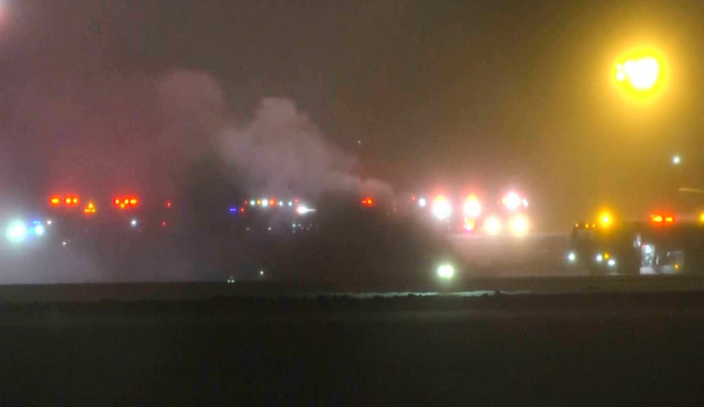Se estrella avión privado con ocho personas a bordo en Aeropuerto Internacional de Bangor, Maine