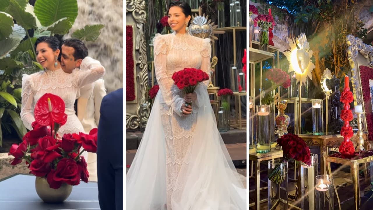 La boda de Ángela y Nodal detrás de cámaras.