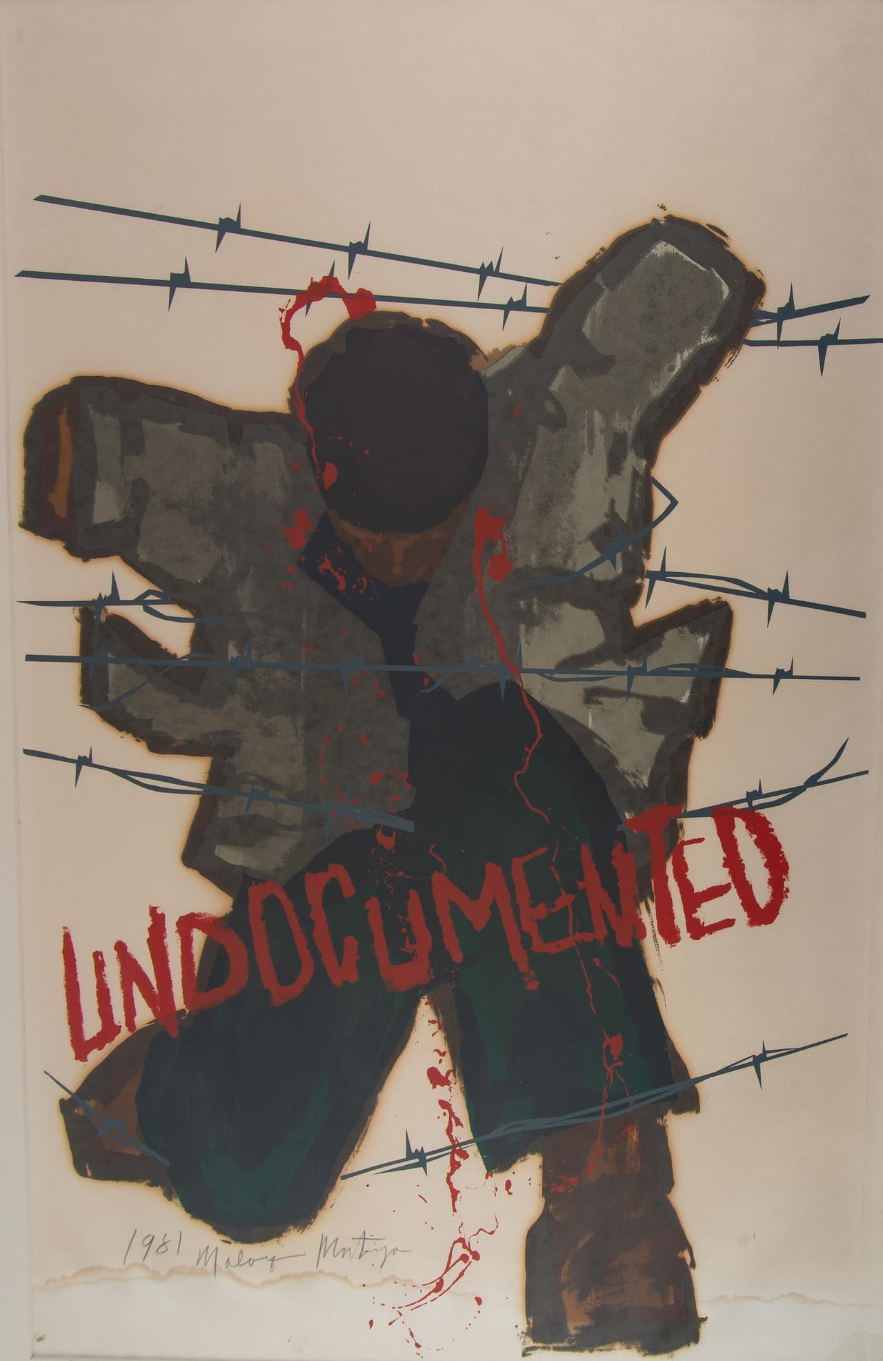 "Undocumented" por Malaquías Montoya.