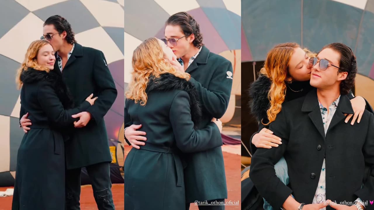 Hija de Andrea Legarreta protagoniza románticos besos con su novio