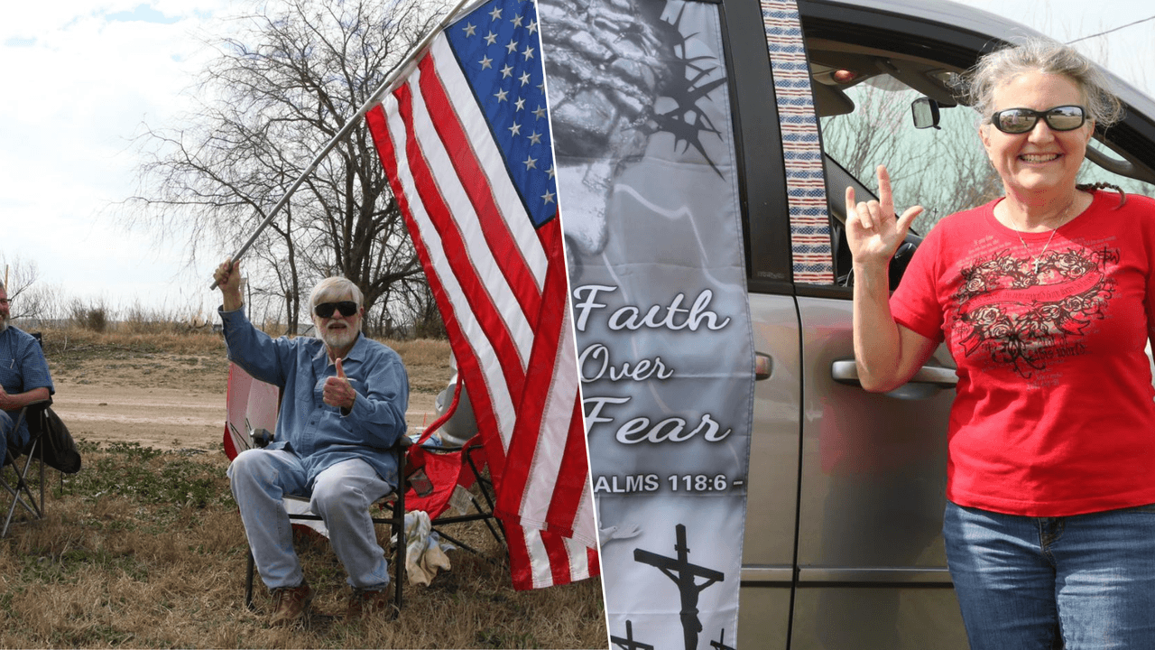 El convoy contra los cruces de inmigrantes se acerca a la frontera de Texas