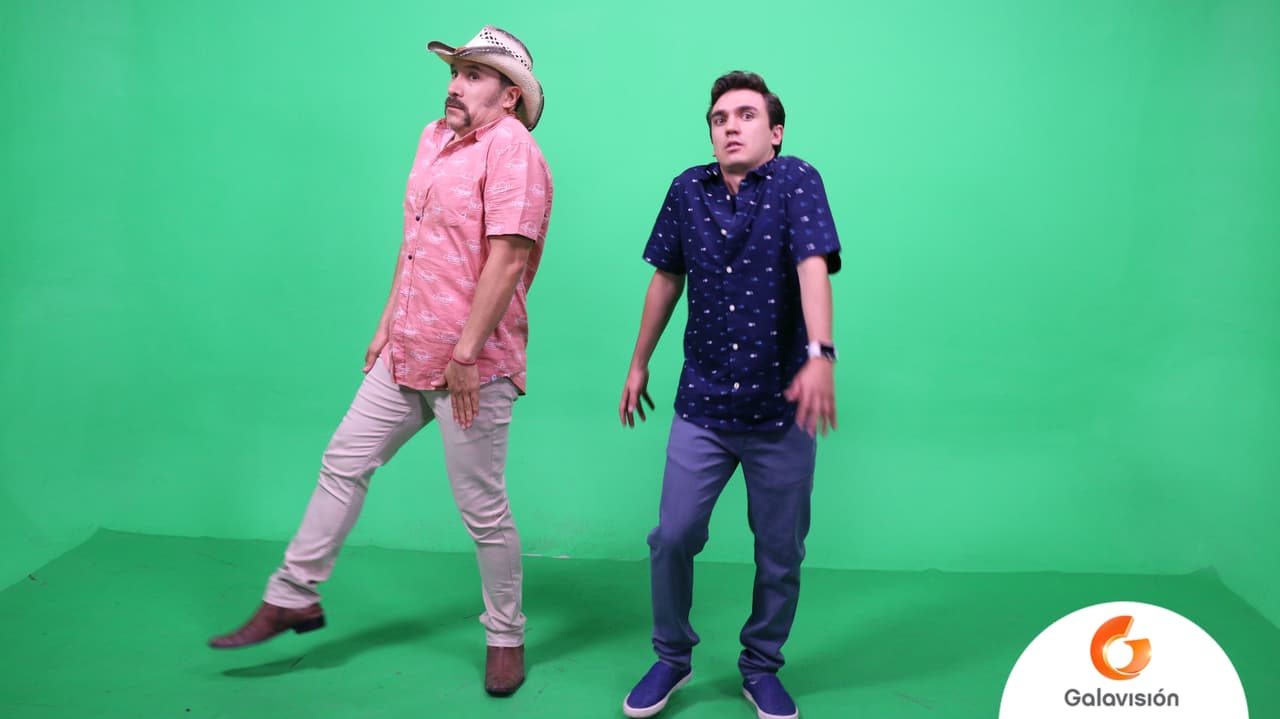 Juntos improvisaron un terrorífico baile.